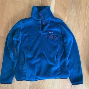 dark blue patagonia pullover